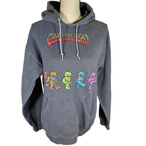 Grateful Dead Gray Hoodie with Dancing Bears